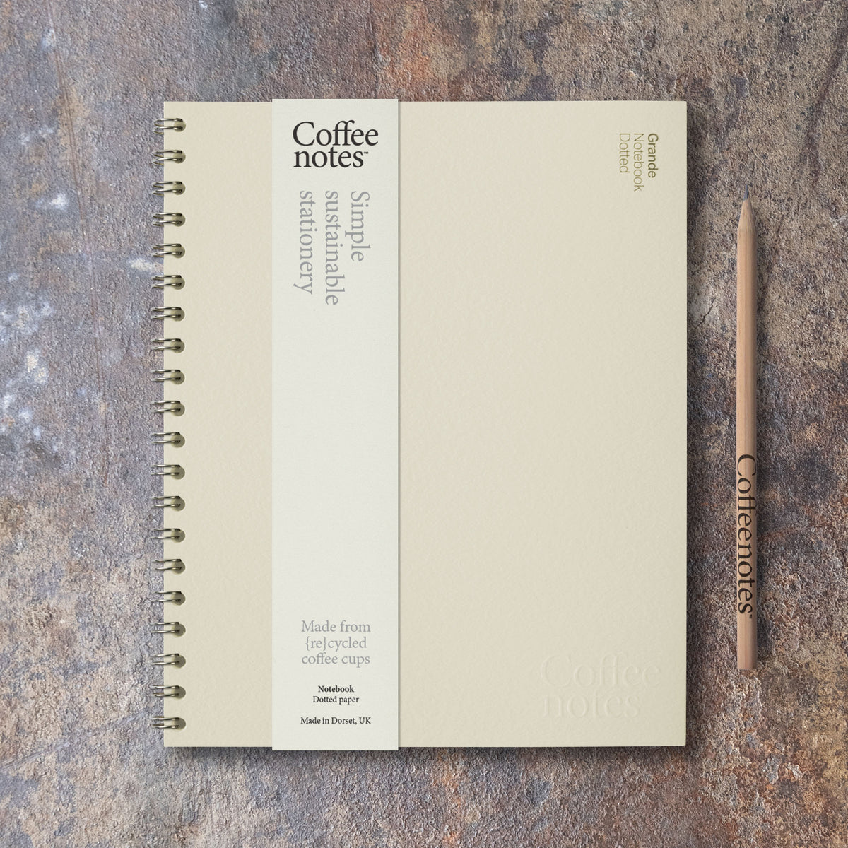 Creme Wirebound Notebook (Dotted)