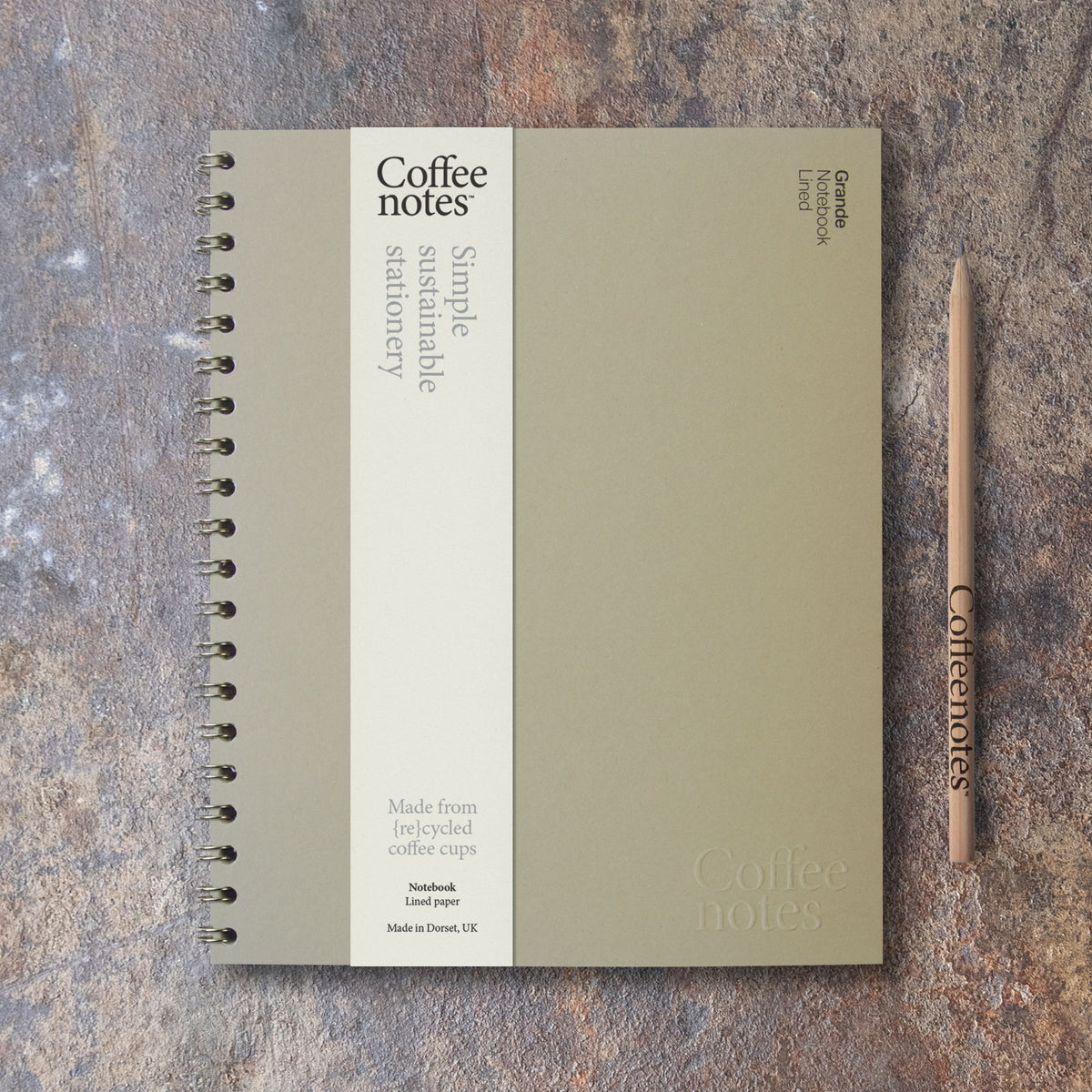 Camel Tweed Wirebound Notebook (Lined)