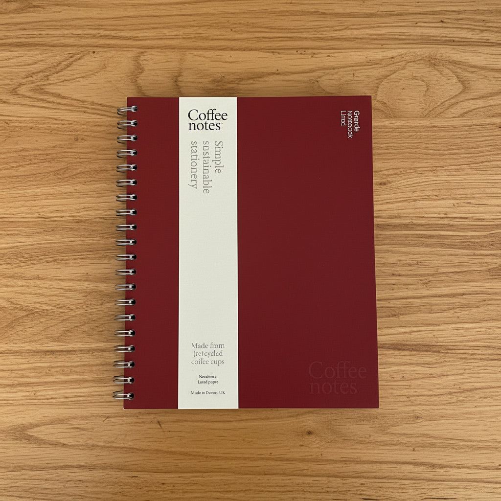 Burgundy Wirebound Notebook (Lined)