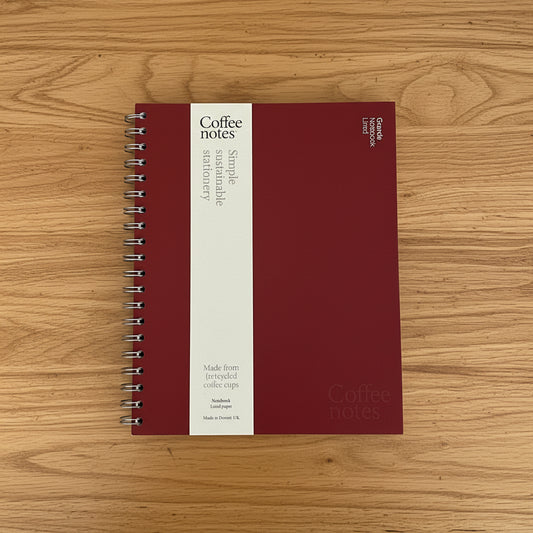 Burgundy Wirebound Notebook (Lined)