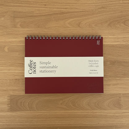 Burgundy Weekly Planner