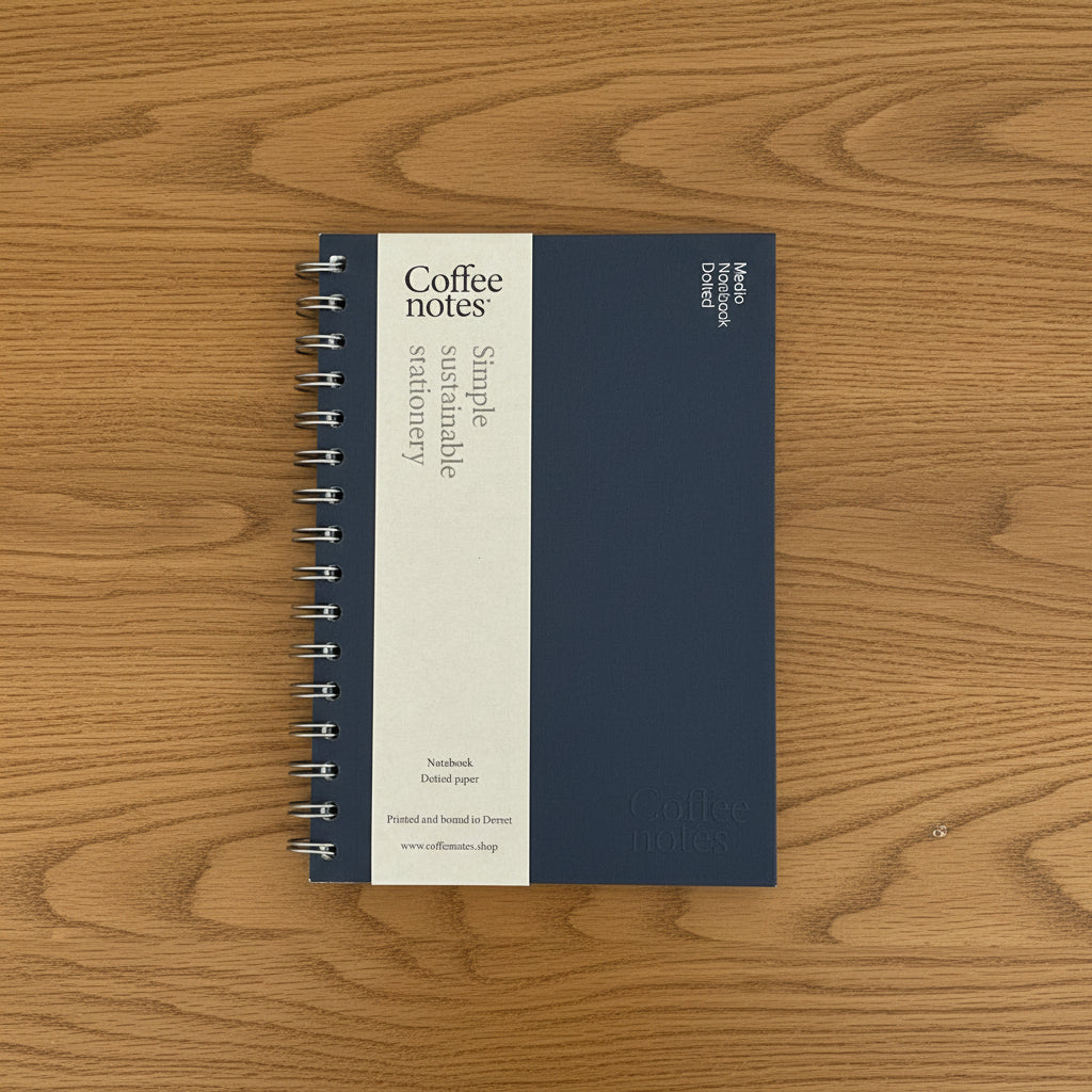 Indigo Wirebound Notebook (Dotted)