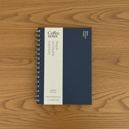 Indigo Wirebound Notebook (Dotted)