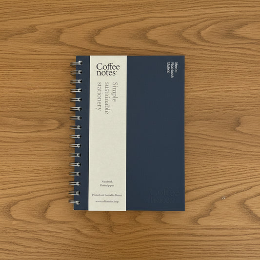 Indigo Wirebound Notebook (Dotted)