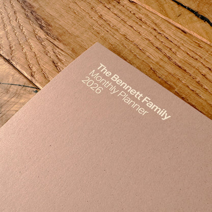 Almond Monthly Planner 2026