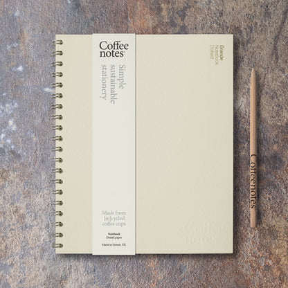 Creme Wirebound Notebook (Dotted)