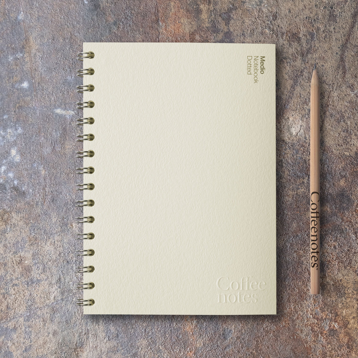 Creme Wirebound Notebook (Dotted)