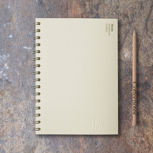 Creme Wirebound Notebook (Dotted)