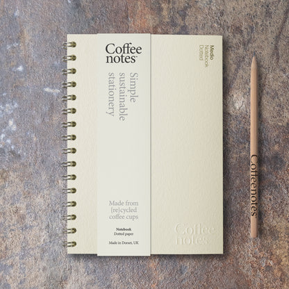Creme Wirebound Notebook (Dotted)