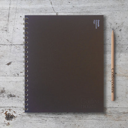 Espresso Wirebound Notebook (Plain)