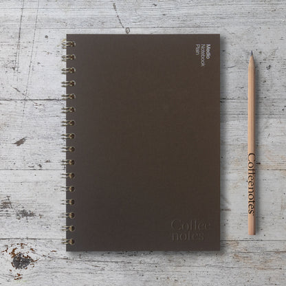 Espresso Wirebound Notebook (Plain)