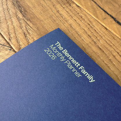 Cobalt Blue Monthly Planner 2026