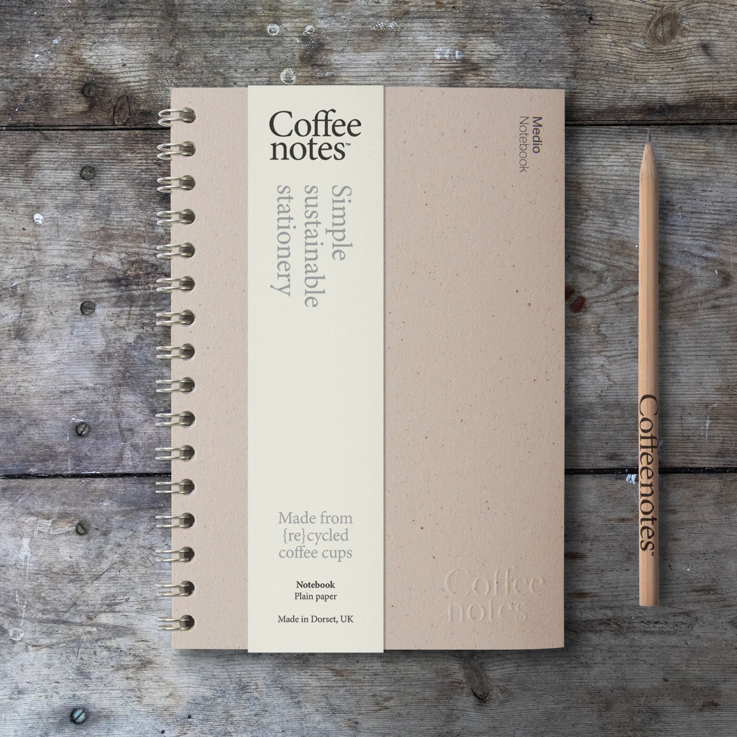 Cocoa Wirebound Notebook
