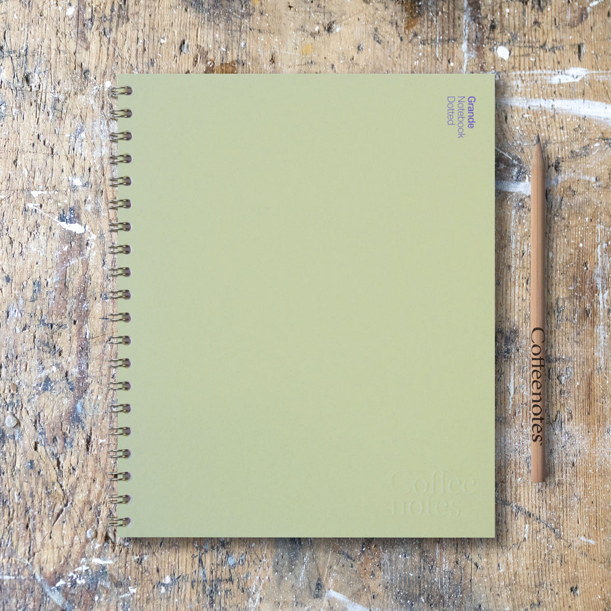 Kiwi Wirebound Notebook (Dotted)