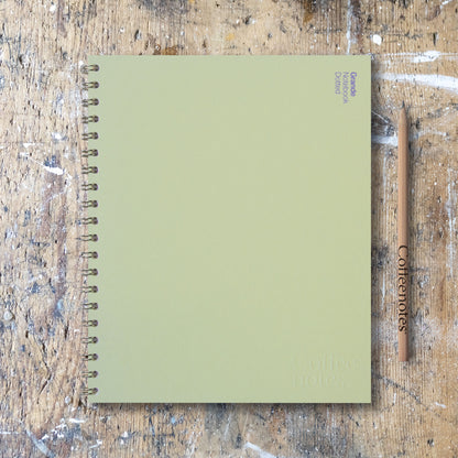 Kiwi Wirebound Notebook (Dotted)