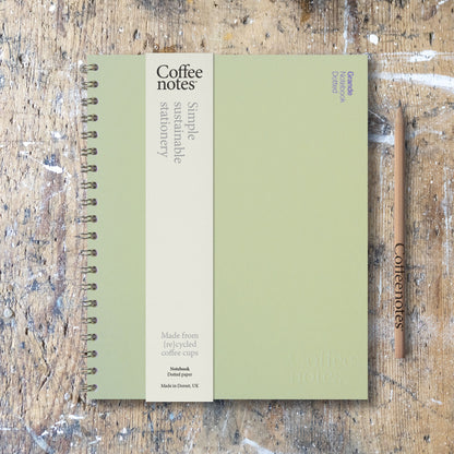 Kiwi Wirebound Notebook (Dotted)