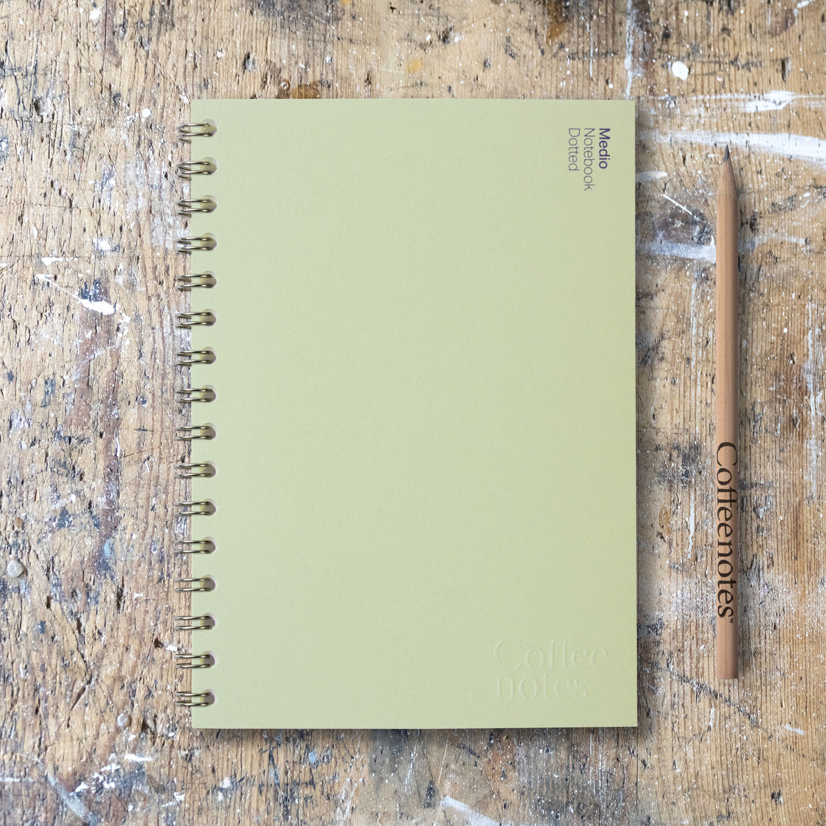 Kiwi Wirebound Notebook (Dotted)