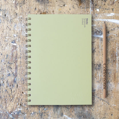 Kiwi Wirebound Notebook (Dotted)