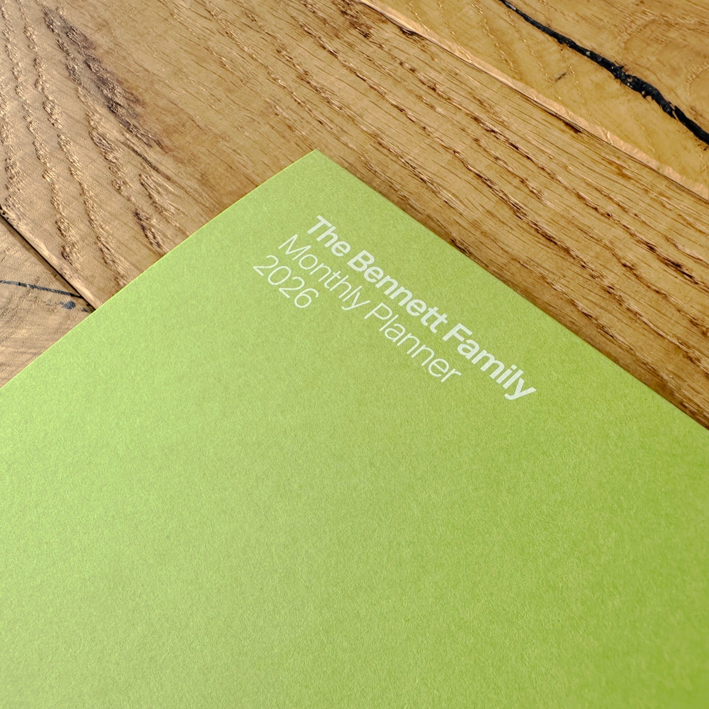 Lime Green Monthly Planner 2026