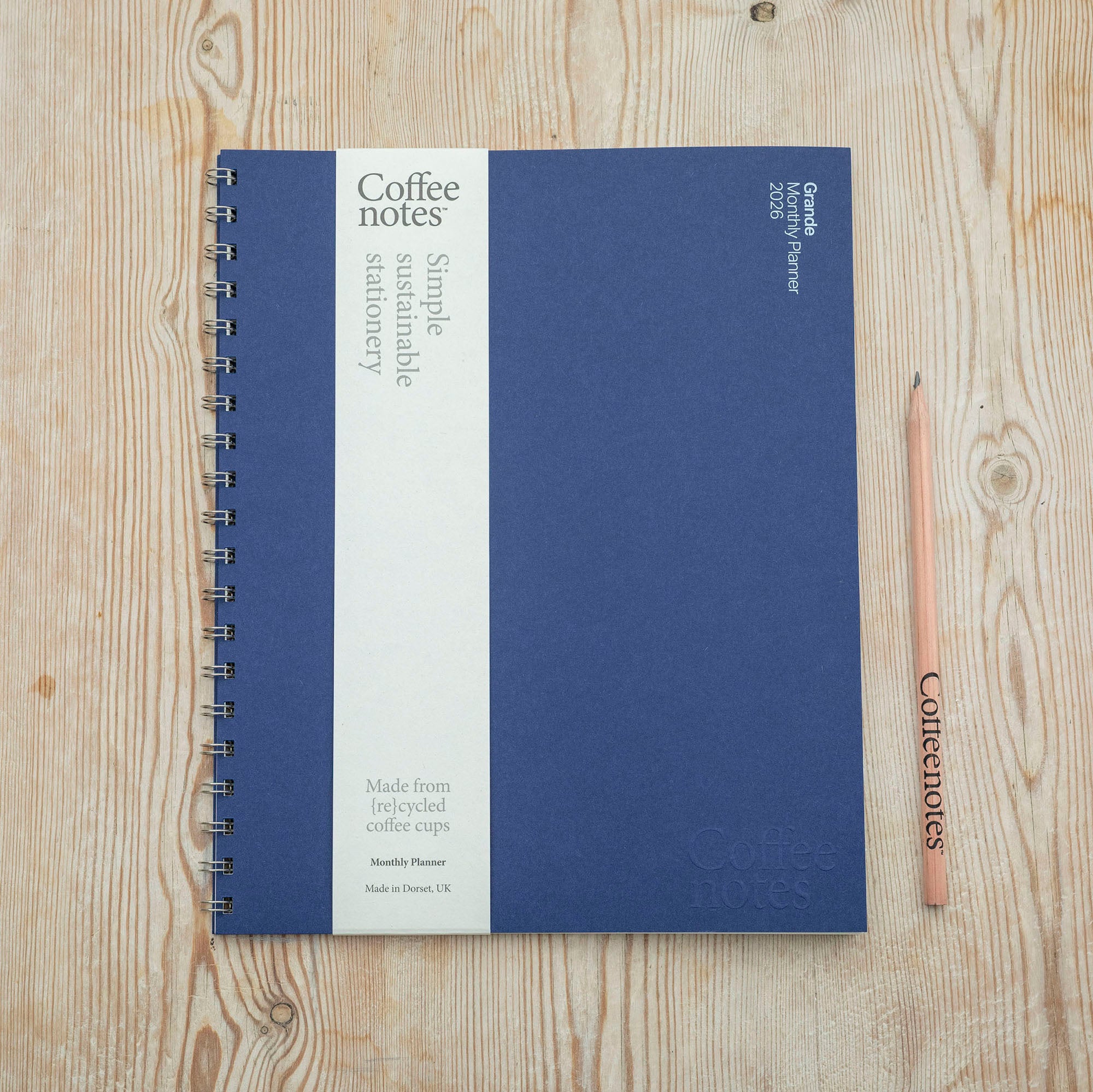 Cobalt Blue Planner 2026 | Sustainable Stationery | Coffeenotes
