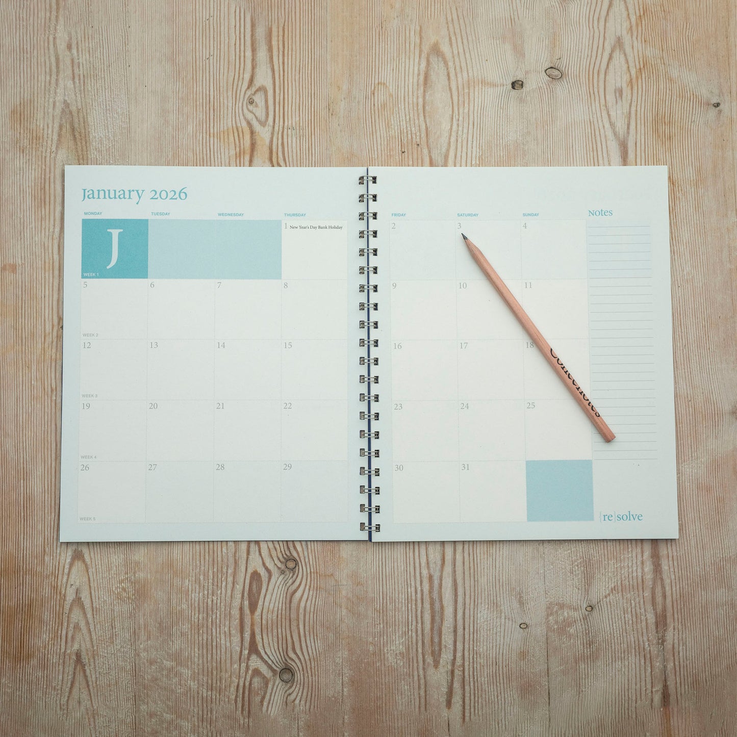 Espresso Monthly Planner 2026