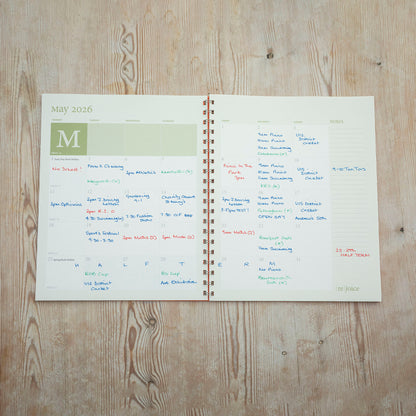 Espresso Monthly Planner 2026