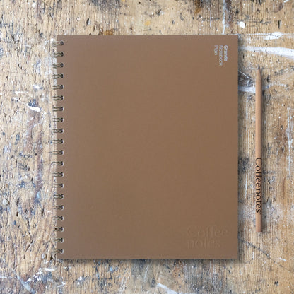 Hazelnut Wirebound Notebook (Plain)