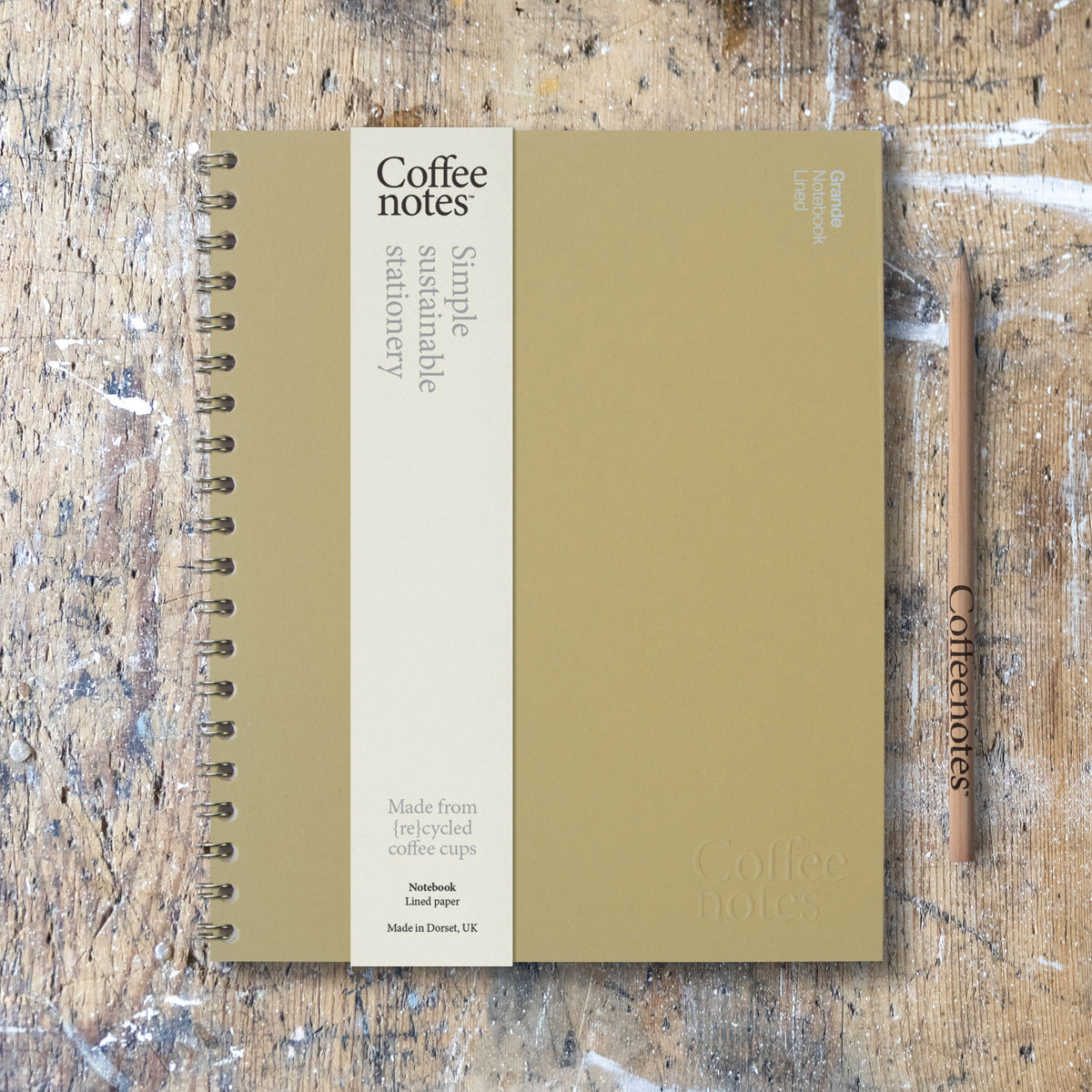 Olive Wirebound Notebook (Lined)