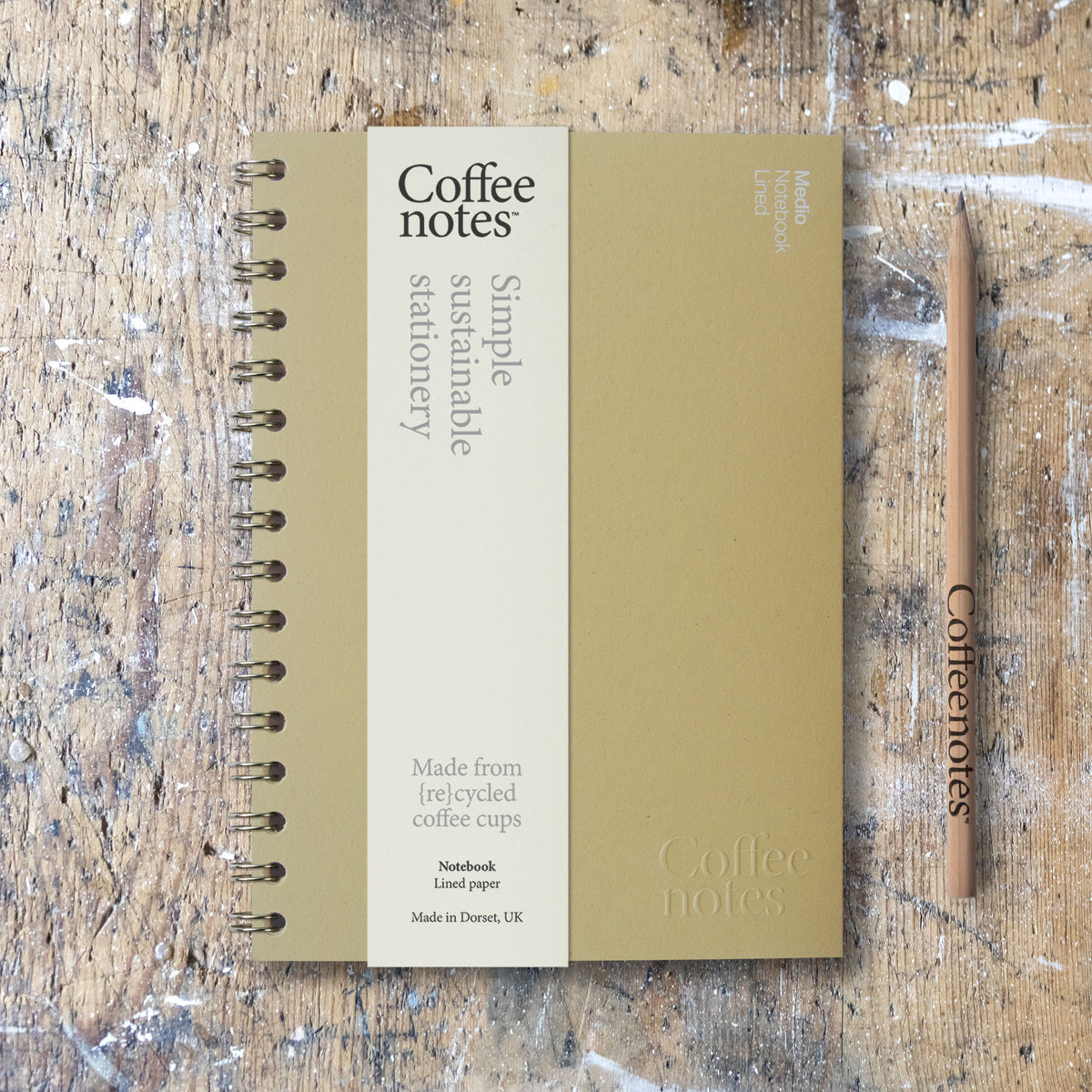 Olive Wirebound Notebook (Lined)
