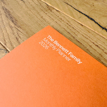 Orange Monthly Planner 2026
