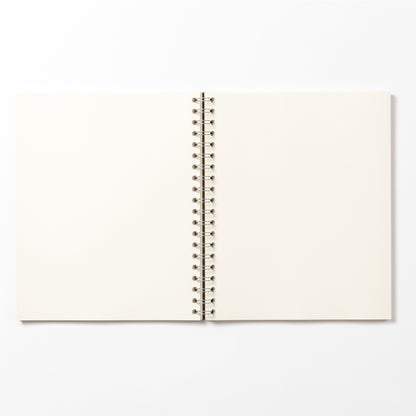 Deep Blue Wirebound Notebook (Plain)