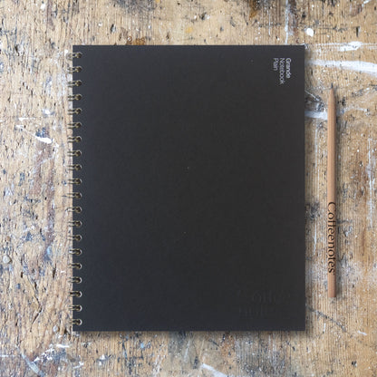 Black Wirebound Notebook (Plain)