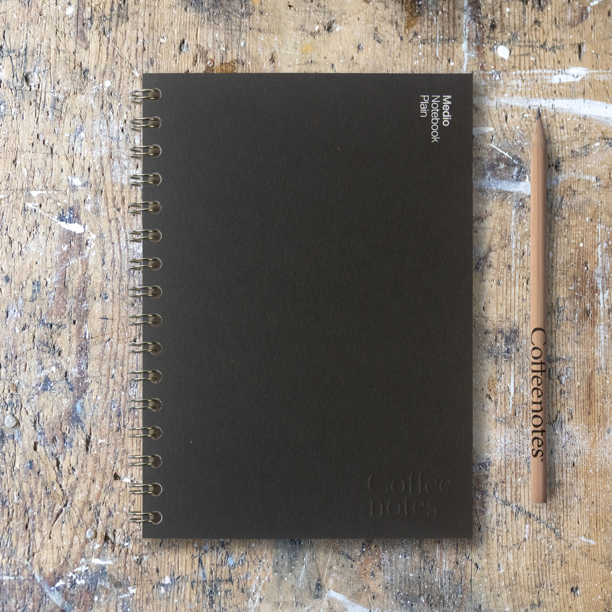 Black Wirebound Notebook (Plain)