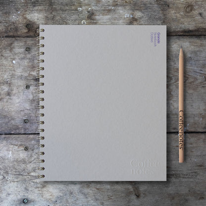 Grey Wirebound Notebook (Dotted)