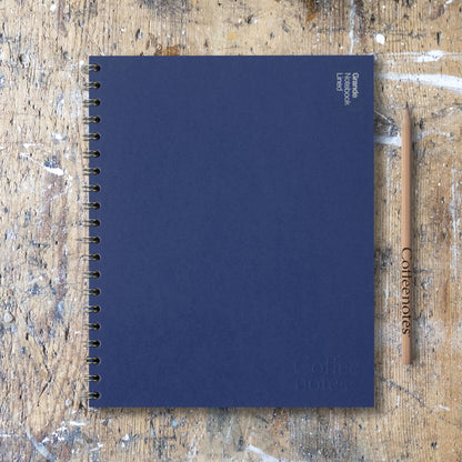 Cobalt Blue Wirebound Notebook (Lined)