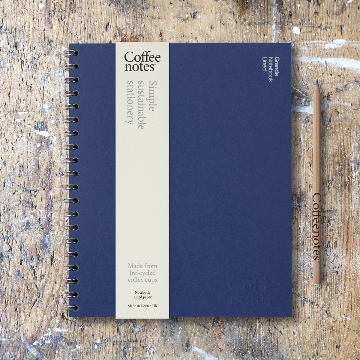 Cobalt Blue Wirebound Notebook (Lined)