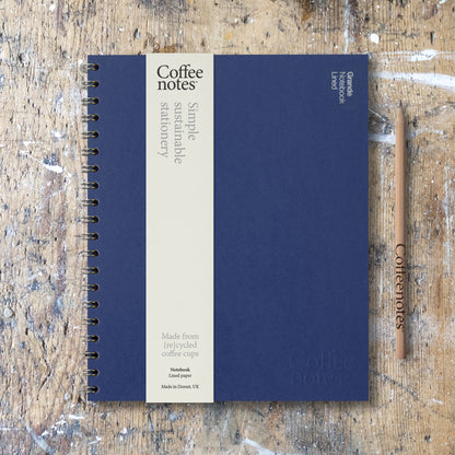 Cobalt Blue Wirebound Notebook (Lined)