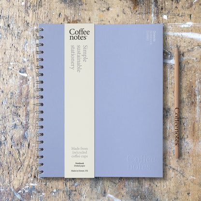 Marine Blue Wirebound Notebook (Dotted)