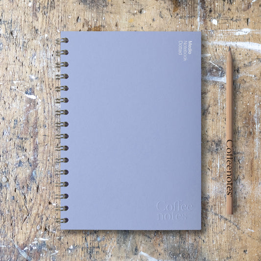 Marine Blue Wirebound Notebook (Dotted)