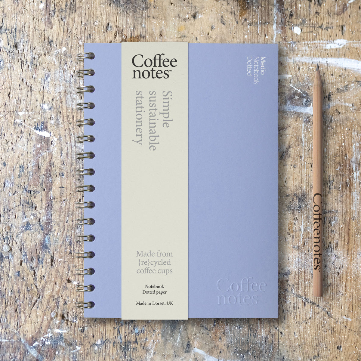 Marine Blue Wirebound Notebook (Dotted)