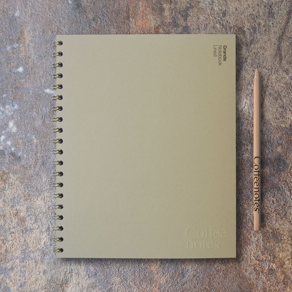 Camel Tweed Wirebound Notebook (Lined)