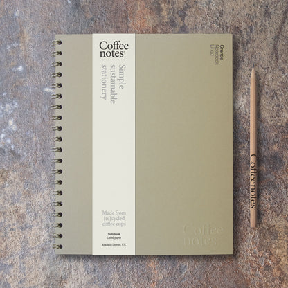 Camel Tweed Wirebound Notebook (Lined)
