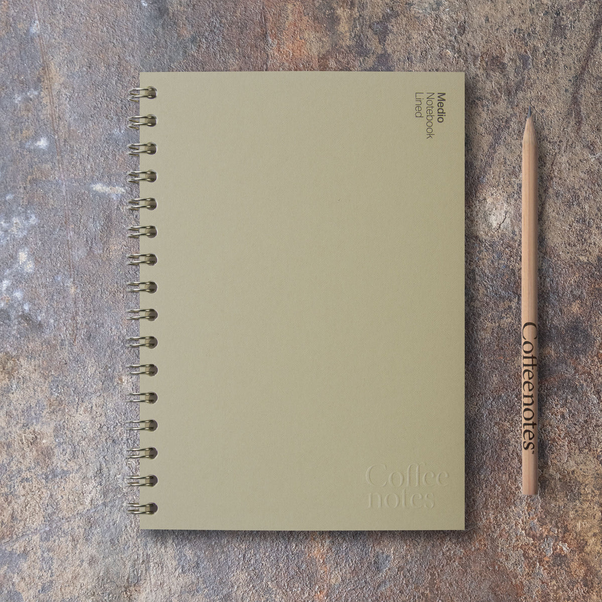 Camel Tweed Wirebound Notebook (Lined)