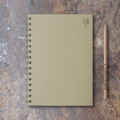 Camel Tweed Wirebound Notebook (Lined)