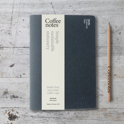 Navy Wool Notebook (Plain)