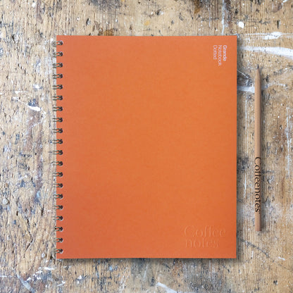 Orange Wirebound Notebook (Dotted)