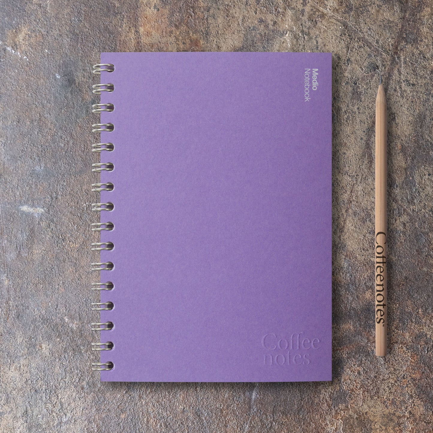 Violet Wirebound Notebook