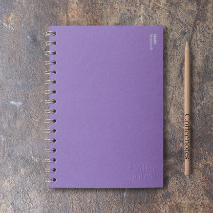 Violet Wirebound Notebook