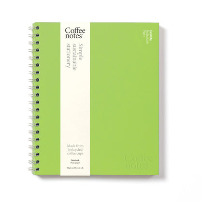 Lime Green Wirebound Notebook (Plain)