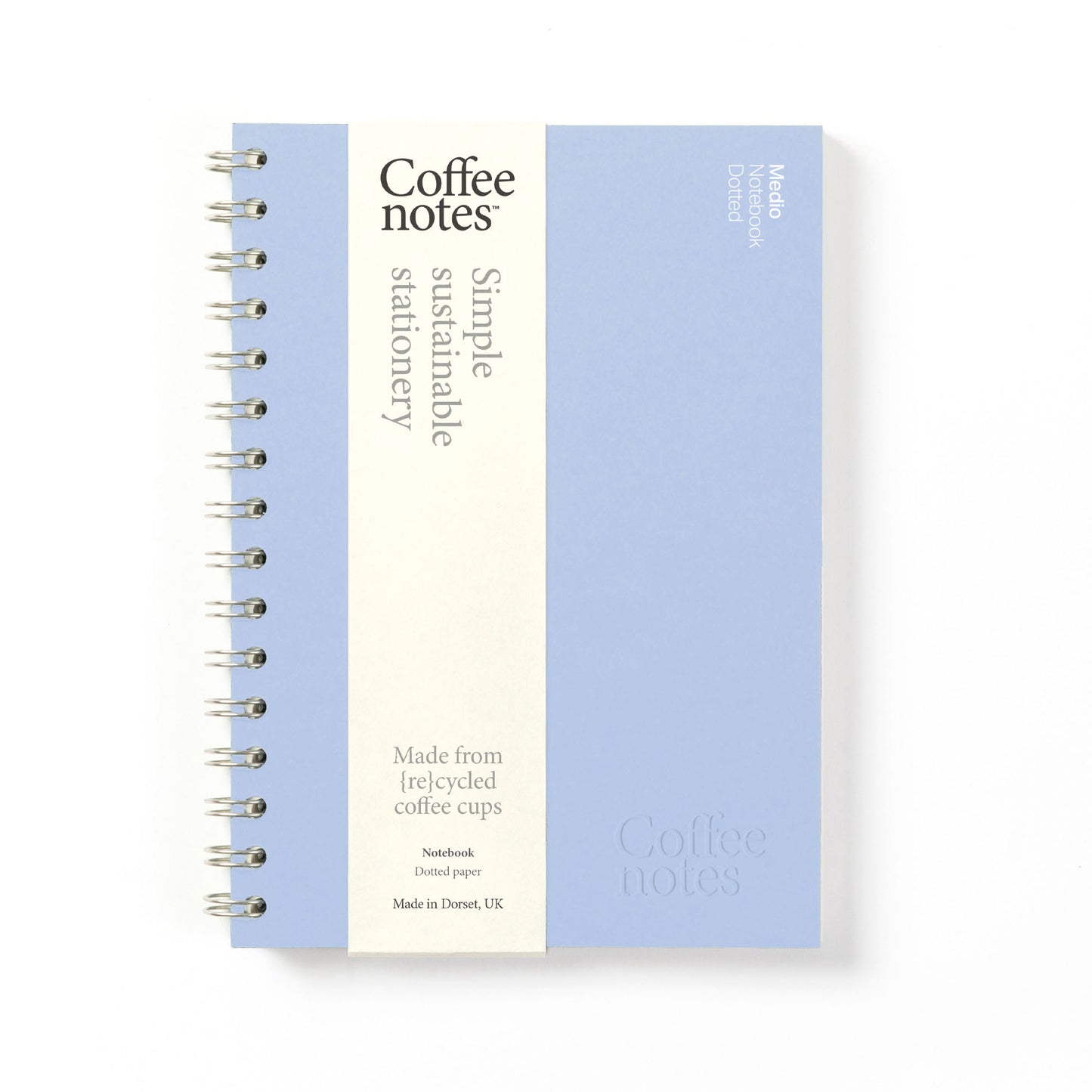 Marine Blue Wirebound Notebook (Dotted)